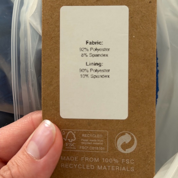 Samiol Blue Textured Bikini Set - Picture 6 of 6